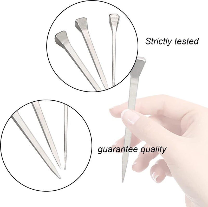 UOIENRT 250Pcs E5 Horseshoe Nails (2 Inch), Stainless Steel Horse Hoof Nails Horseshoe Nails for Securing Firmly - Image 3